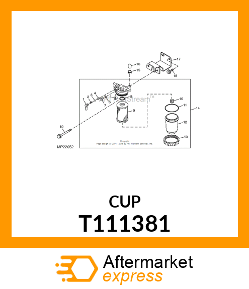 CUP, STRAINER T111381