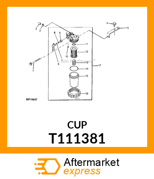 CUP, STRAINER T111381