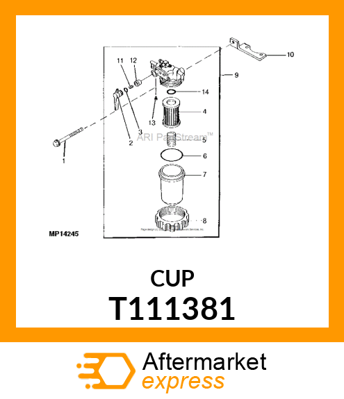 CUP, STRAINER T111381