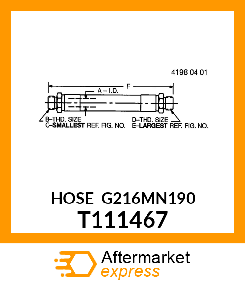 HOSE G216MN190 T111467