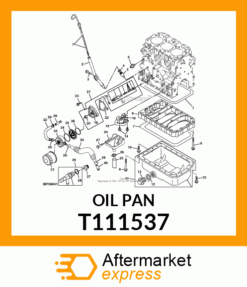 OIL PAN T111537