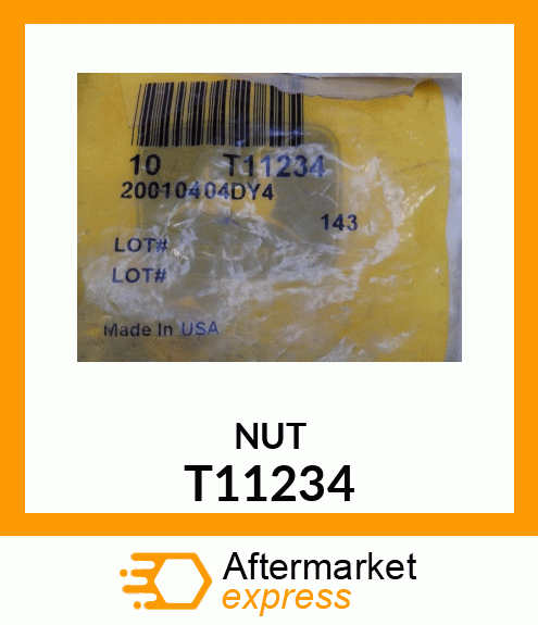 NUT,SPECIAL HEX LOCK T11234