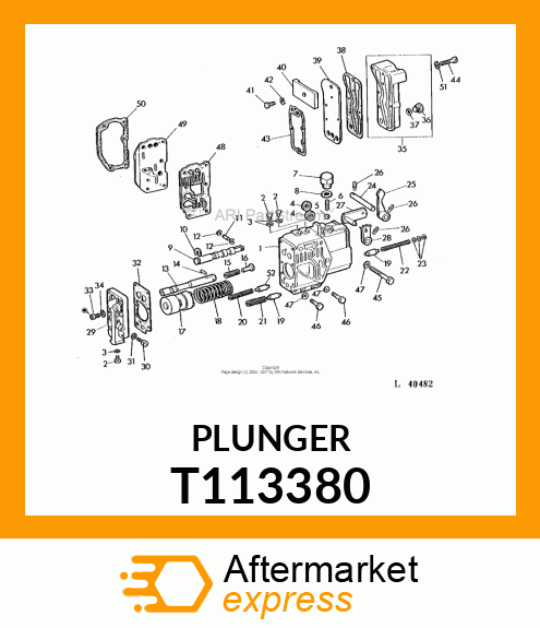 VALVE,COOLER RELEIF T113380