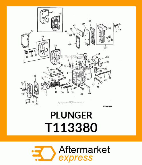 VALVE,COOLER RELEIF T113380