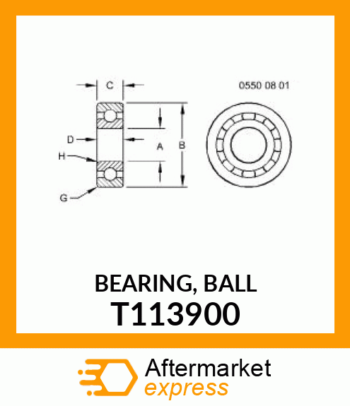 BEARING, BALL T113900