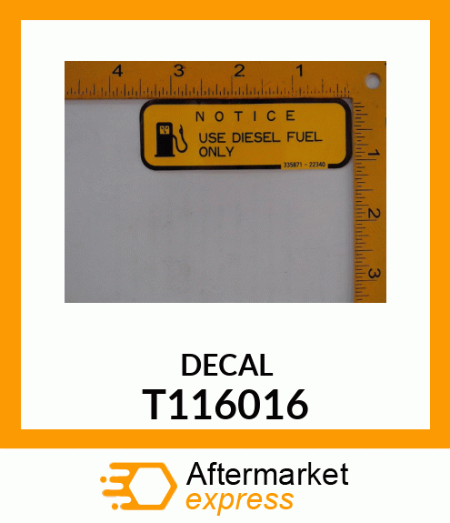 DECAL T116016