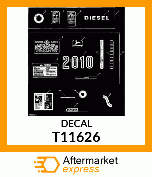 DECALCOMANIA,DIESEL T11626