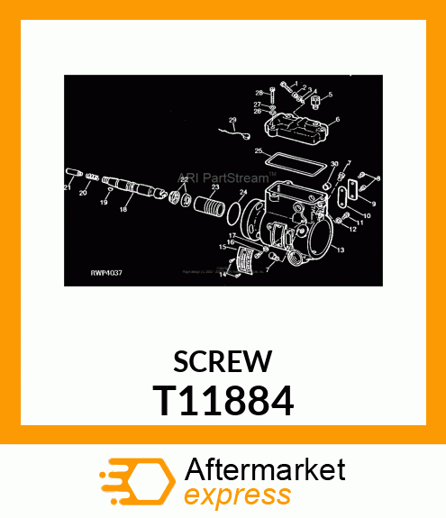 SCREW,SPECIAL MACHINE T11884