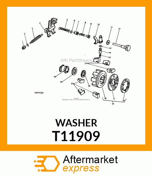 Washer - WASHER,GOVERNOR THRUST T11909