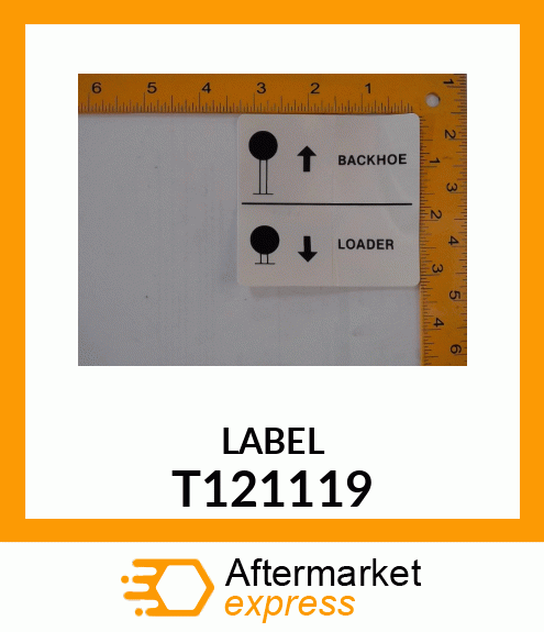 DECAL,SELECTOR VALVE T121119