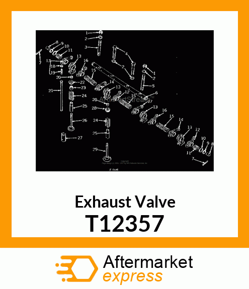 VALVE ,EXHAUST T12357