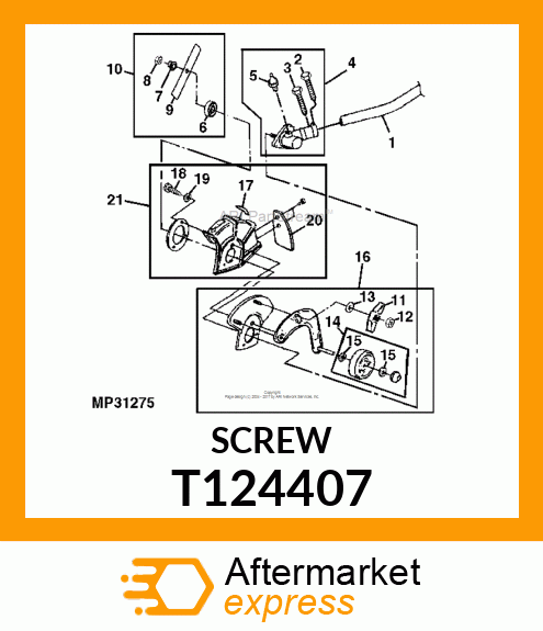 CAPSCREW, HEX FLANGE HEX FLANGE T124407