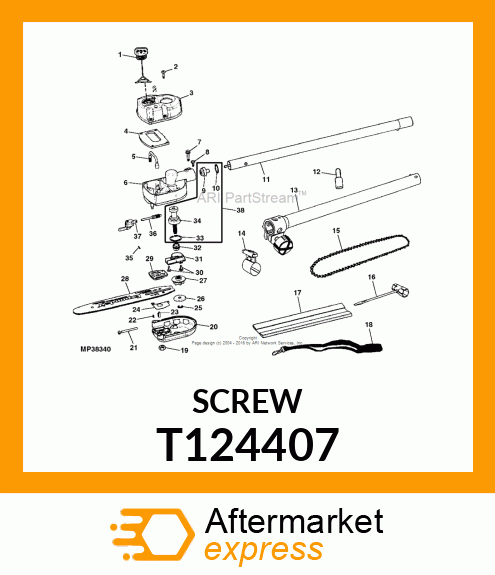 CAPSCREW, HEX FLANGE HEX FLANGE T124407