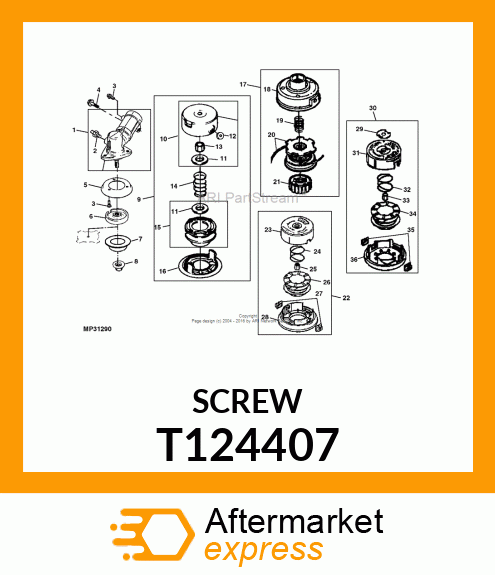 CAPSCREW, HEX FLANGE HEX FLANGE T124407