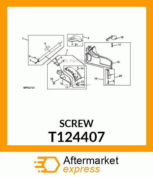 CAPSCREW, HEX FLANGE HEX FLANGE T124407