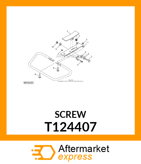 CAPSCREW, HEX FLANGE HEX FLANGE T124407