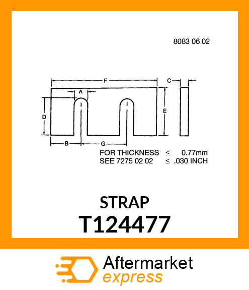 SHIM (3.0 MM) T124477