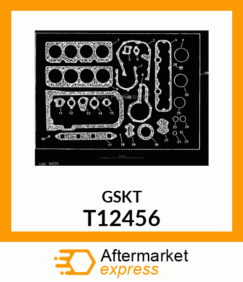 GASKET ,OIL FILTER BASE T12456