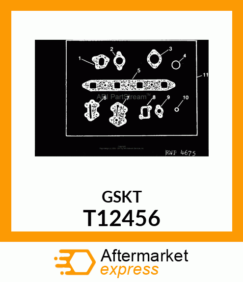 GASKET ,OIL FILTER BASE T12456