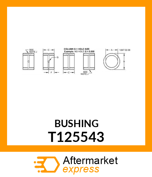 BUSHING T125543