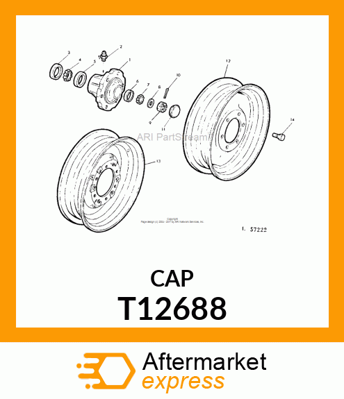 HUB,CAP T12688