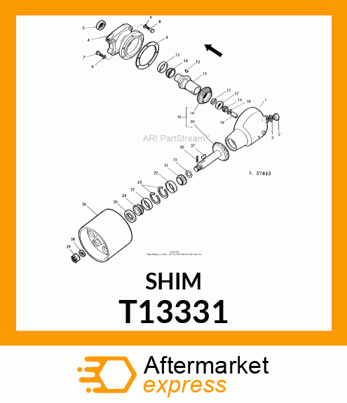 SHIM, 003 STEEL T13331