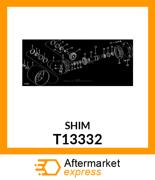 SHIM, 005 STEEL T13332