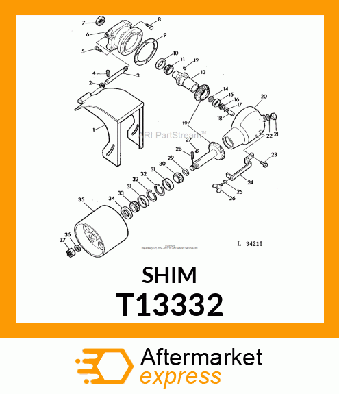 SHIM, 005 STEEL T13332