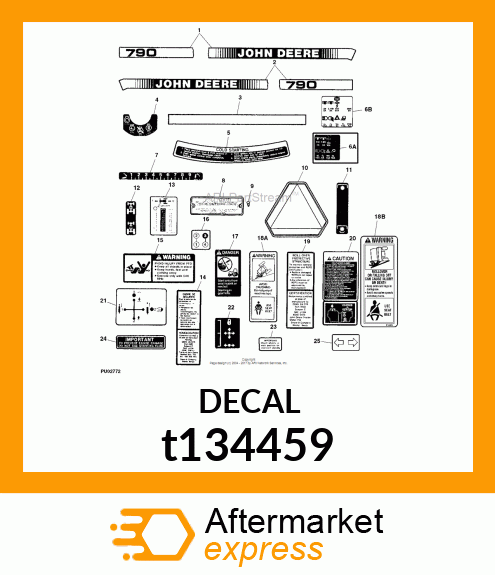 SAFETY DECAL,BYPASS START,ENGLISH t134459