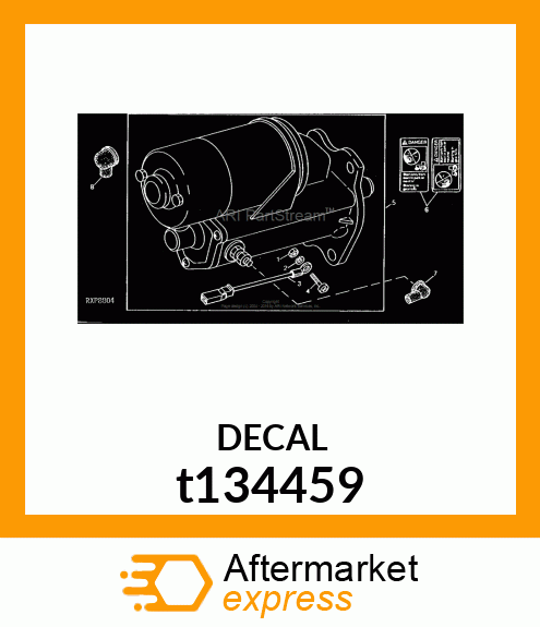 SAFETY DECAL,BYPASS START,ENGLISH t134459