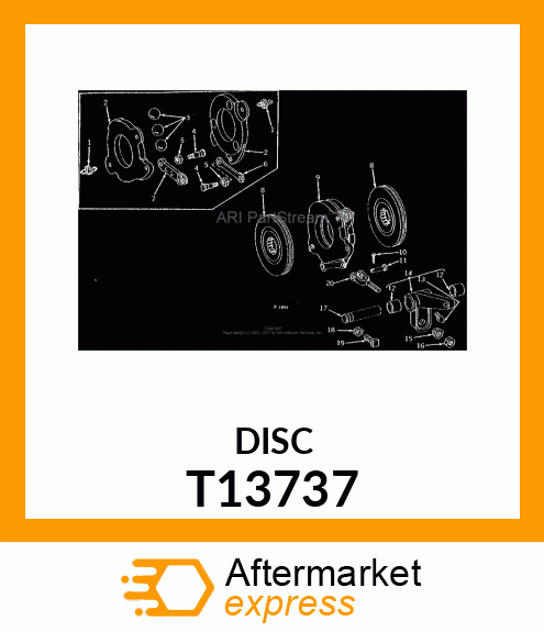 Disk - DISC ,ACTUATING T13737