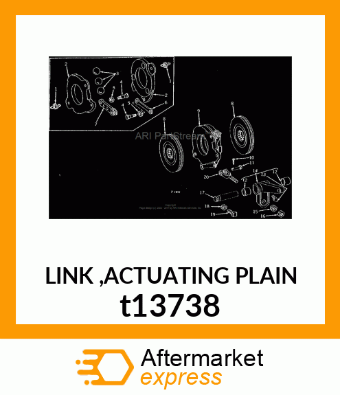 LINK ,ACTUATING PLAIN t13738