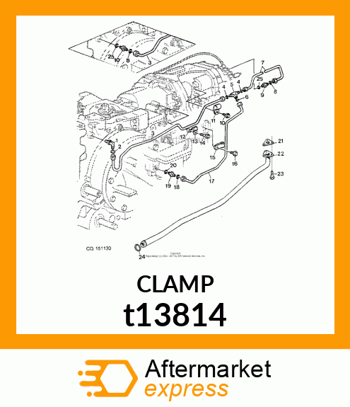 CLAMP,COATED t13814