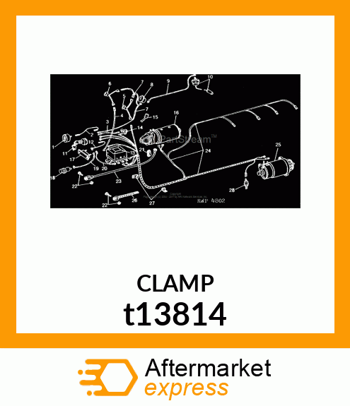 CLAMP,COATED t13814