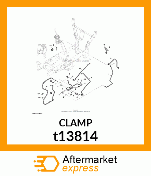 CLAMP,COATED t13814