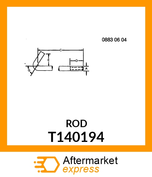 ROD,BATTERY CLAMP T140194