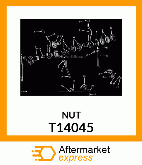 NUT,SPECIAL HEX T14045
