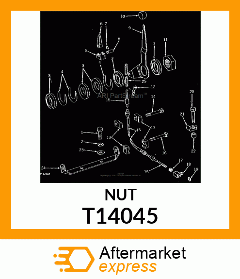 NUT,SPECIAL HEX T14045