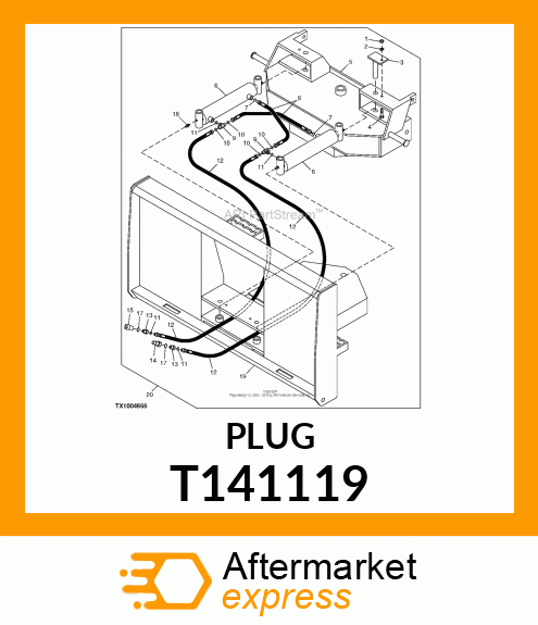 THREADED NIPPLE, PLUG, SPECIAL T141119