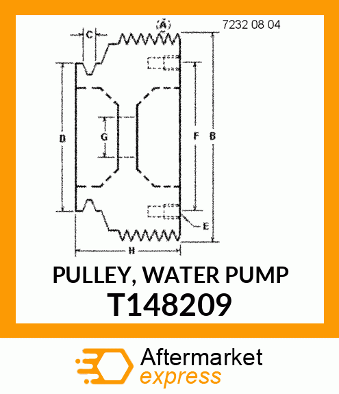 PULLEY, WATER PUMP T148209