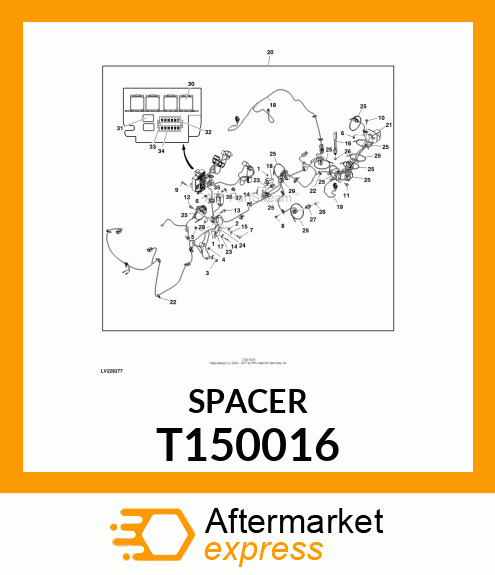 SPACER,CORE T150016