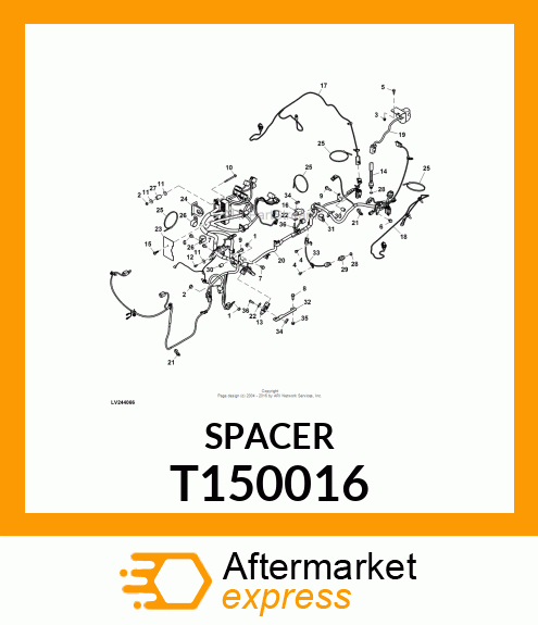 SPACER,CORE T150016