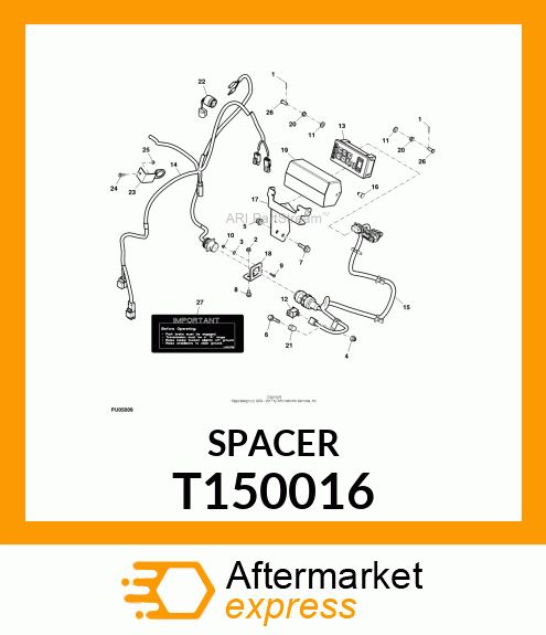 SPACER,CORE T150016