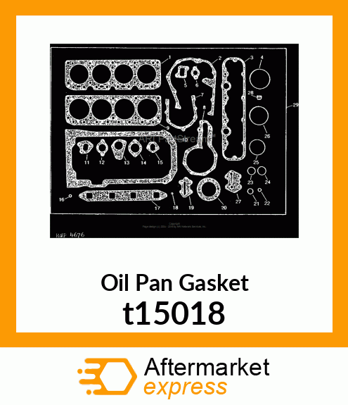 GASKET, OIL PAN t15018