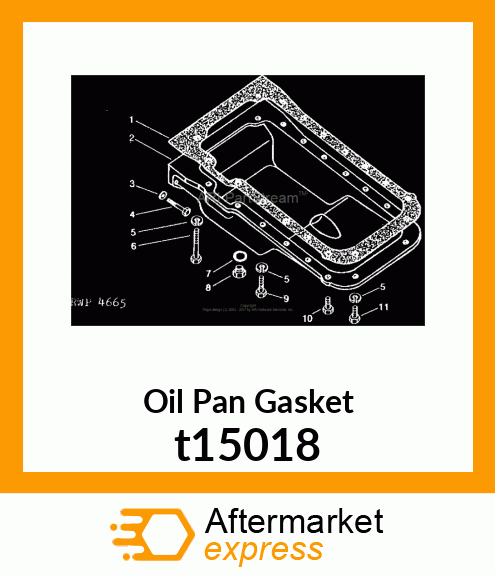 GASKET, OIL PAN t15018