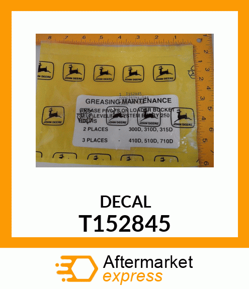 LABEL, LUBRICATION T152845