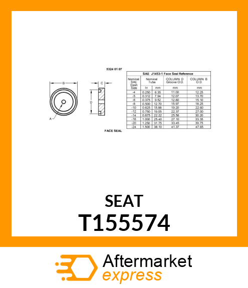 PLATE, ORIFICE T155574