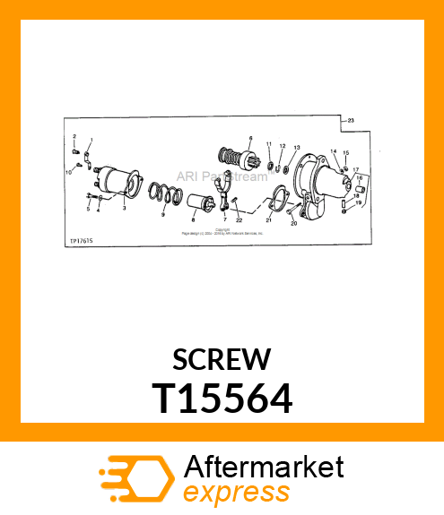 SCREW,HEX HD MACHINE T15564