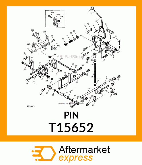 PIN, LEVER T15652