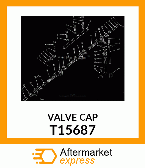 CAP ,VALVE STEM T15687